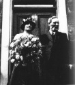John Espiner (b.1855) and Mary Espiner (n�e Farrow, b.1856) on
their golden wedding c.1925.  The picture was taken at 49 High Street, Loftus,
and supplied by John Espiner, grandson of John Espiner Snr.